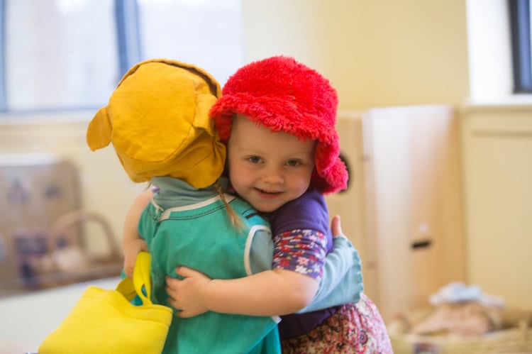 Children hugging 