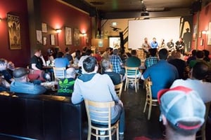 Real Scoop panel at Naked City Brewing