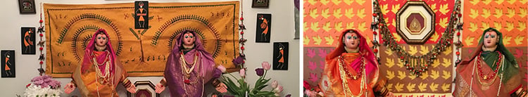 Pooja setting two different themes