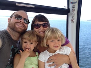 Riding the Great Wheel at 40 weeks pregnant.
