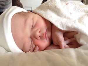 One hour old-- and 13 days late. 
