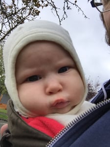 Nora on a walk